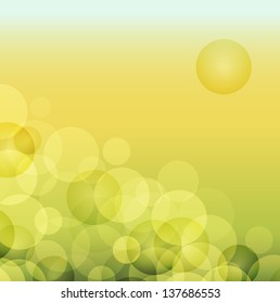 The abstract nature background with sun and sky / nature background