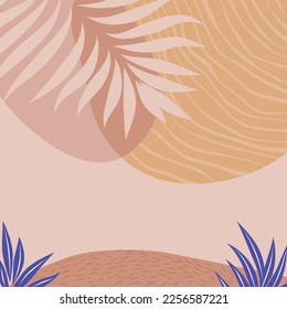 abstract nature background with tropical leafs and texture