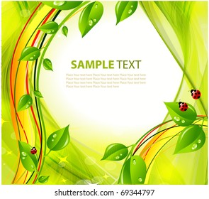 Abstract nature background. Vector