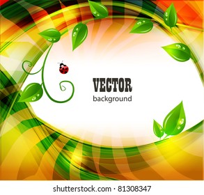 Abstract nature background, vector
