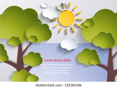 Abstract nature background. Vector eps10.