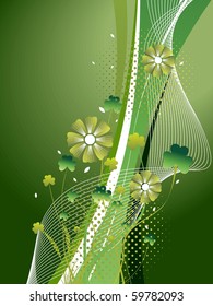abstract nature background, vector illustration