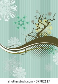 abstract nature background, vector illustration