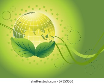 abstract nature background, vector illustration