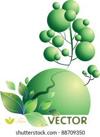 Abstract nature background, vector illustration, eps-10