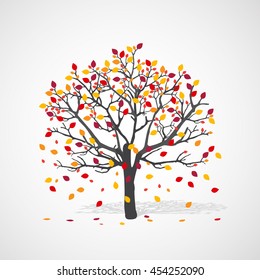 Abstract nature background. Vector tree.