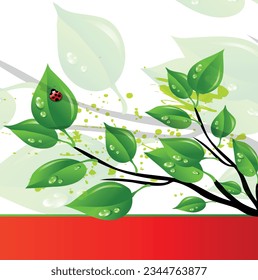 Abstract nature background. vector work