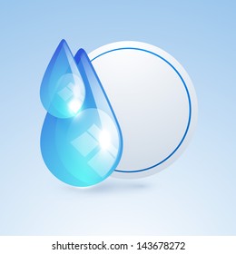 Abstract Nature background with water drops.