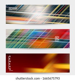 Abstract nature banner with speed moving fast bright blurred lines. Natural colors earth environmental background. Fluid motion gradient texture.