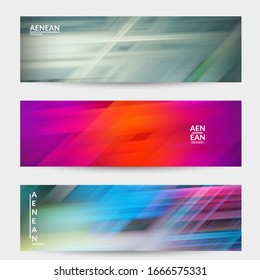 Abstract nature banner with speed moving fast bright blurred lines. Natural colors earth environmental background. Fluid motion gradient texture.