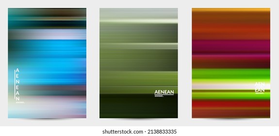 Abstract Nature Banner With Speed Moving Fast Bright Blurred Lines. Natural Colors Earth Environmental Background. Fluid Motion Gradient Texture.