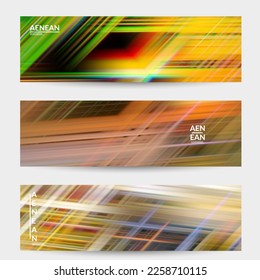 Abstract nature banner with speed moving fast bright blurred lines. Natural colors earth environmental background. Fluid motion gradient texture.