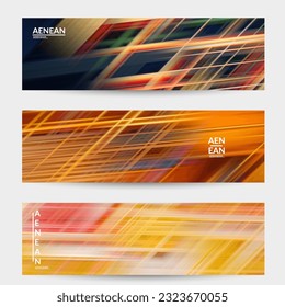 Abstract nature banner with speed moving fast bright blurred lines. Natural colors earth environmental background. Fluid motion gradient texture.