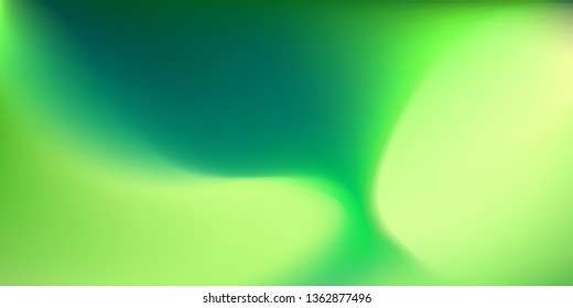 Abstract nature blurred background. Green yellow gradient backdrop. Vector illustration. Ecology concept for your graphic design, banner, wallpaper or poster