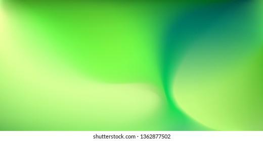 Abstract nature blurred background. Green yellow gradient backdrop. Vector illustration. Ecology concept for your graphic design, banner, wallpaper or poster