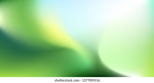 Abstract nature blurred background. Green yellow gradient backdrop. Vector illustration. Ecology concept for your graphic design, banner, wallpaper or poster