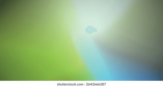 Abstract nature blurred background. Green gradient backdrop with sunlight. Ecology concept for your graphic design, banner or poster. Vector illustration. vector eps10