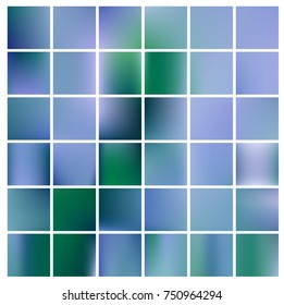 Abstract nature blurred background. Green gradient backdrop with sunlight. Ecology concept for your graphic design, banner or poster. Vector illustration.