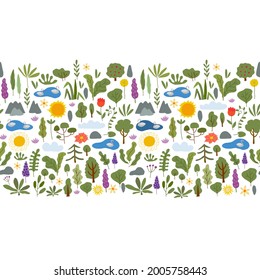 Abstract Nature Circle Frame for your design