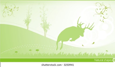 abstract nature composition vector