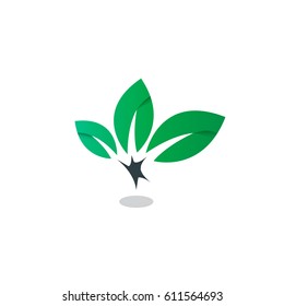 Abstract Nature Design Logo Concept 