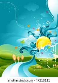 Abstract Nature Design - Vector