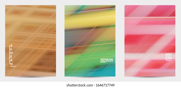 Abstract nature flyer with speed moving fast bright blurred lines. Natural colors earth environmental background. Fluid motion gradient texture.