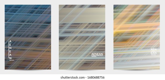 Abstract nature flyer with speed moving fast bright blurred lines. Natural colors earth environmental background. Fluid motion gradient texture.