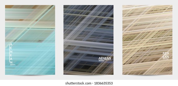 Abstract nature flyer with speed moving fast bright blurred lines. Natural colors earth environmental background. Fluid motion gradient texture.