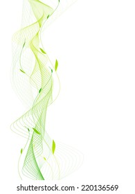 Abstract Nature Frame With Copyspace Over White Background