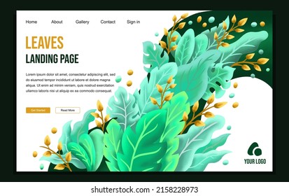 Abstract Nature Landing Page Template