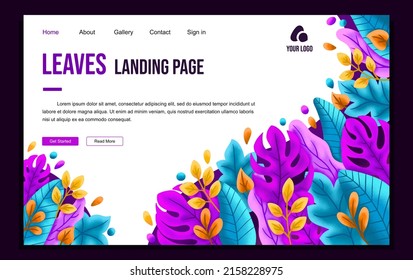 Abstract Nature Landing Page Template