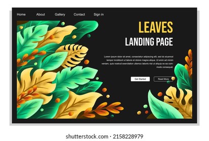 Abstract Nature Landing Page Template