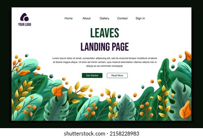 Abstract Nature Landing Page Template