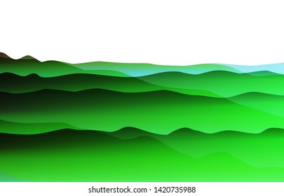 Abstract nature landscape backdrop. Soft and smooth vector.