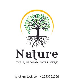Abstract Nature Leaf Logo
