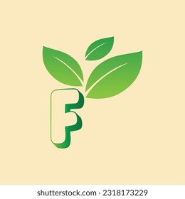 Abstract Nature Letter Alphabet Typographic with App Icon Logo Design