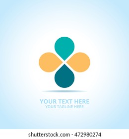 Abstract Nature logo, design concept, emblem, icon, flat logotype element for template.