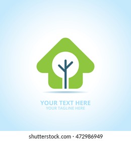 Abstract Nature logo, design concept, emblem, icon, flat logotype element for template.