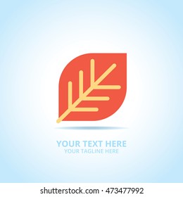 Abstract Nature logo, design concept, emblem, icon, flat logotype element for template.