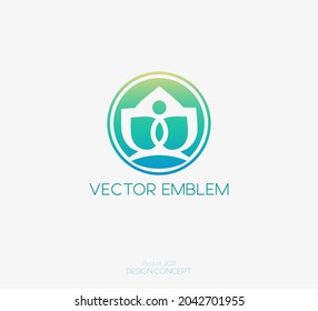 Abstract nature logo design for new brand identity and business. Vector