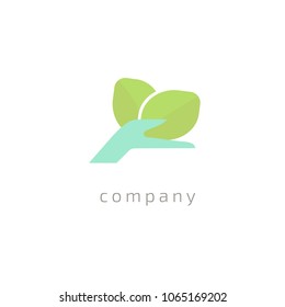 Abstract nature logo icon vector design. healthy food, ecology, spa, business, diet vector logo. Editable Design. Happy people with leafl logo. Fitness, sport web icon.