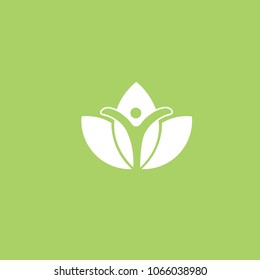 Abstract nature logo icon vector design. healthy food, ecology, spa, business, diet vector logo. Editable Design. Happy people with leaf logo. Fitness, sport web icon.