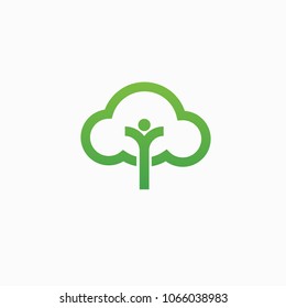 Abstract nature logo icon vector design. healthy food, ecology, spa, business, diet vector logo. Editable Design. Happy people with leaf logo. Fitness, sport web icon.