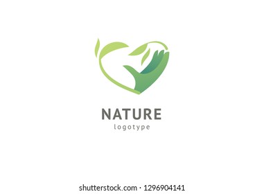 Abstract nature logo icon vector design. Healthy eco food, ecology, spa, business, diet , yoga, Environment day vector logo. Editable Design. Happy people with leaf logo. Fitness, sport web icon.