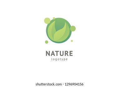 Abstract nature logo icon vector design. Healthy eco food, ecology, spa, business, diet , yoga, Environment day vector logo. Editable Design. Happy people with leaf logo. Fitness, sport web icon.
