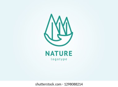 Abstract nature logo icon vector design. Healthy eco food, ecology, spa, business, diet , yoga, Environment day vector logo. Editable Design. Happy people with leaf logo. Fitness, sport web icon.