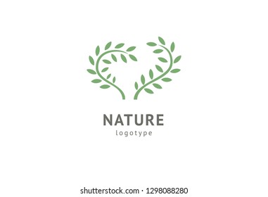 Abstract nature logo icon vector design. Healthy eco food, ecology, spa, business, diet , yoga, Environment day vector logo. Editable Design. Happy people with leaf logo. Fitness, sport web icon.