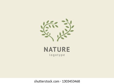 Abstract nature logo icon vector design. Healthy eco food, ecology, spa, business, diet , yoga, Environment day vector logo. Editable Design. Happy people with leaf logo. Fitness, sport web icon.