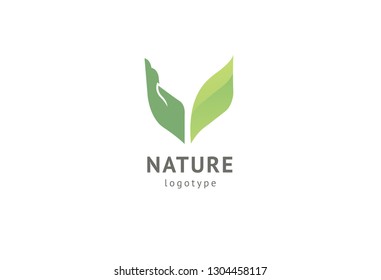 Abstract nature logo icon vector design. Healthy eco food, ecology, spa, business, diet , yoga, Environment day vector logo. Editable Design. Happy people with leaf logo. Fitness, sport web icon.